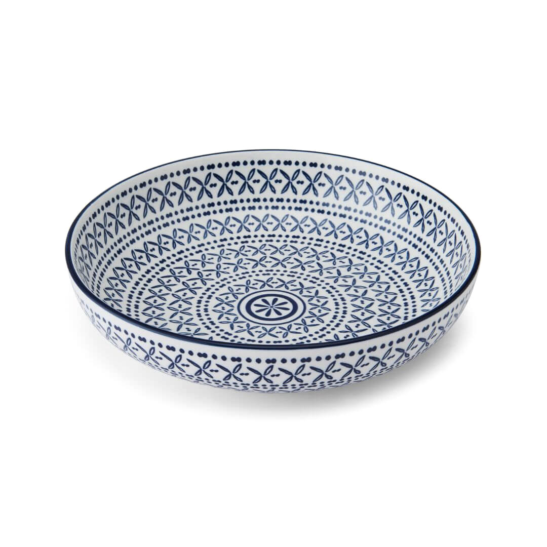 Mikasa 21cm Pasta Bowl Blue Mediterranean